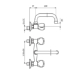 Slika Baterija Clasic lavabo sudopere zidna KF03101 G.I.