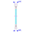 Slika Brinoks fleksibilno crevo 1/2-3/8 žensko-žensko 400 mm