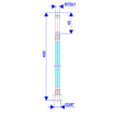 Slika Brinoks crevo baterijsko M10 x 3/8 400  k.p.(45mm)