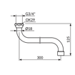 Slika Izliv S 300-18mm sa perlatorom PIS30018