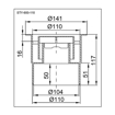 Slika Podni sifon sa do.iz. f 110  STY 600-110