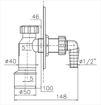 Slika Sifon uzidni STY-inox