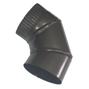 Slika Dimno koleno Ø 160 mm crno