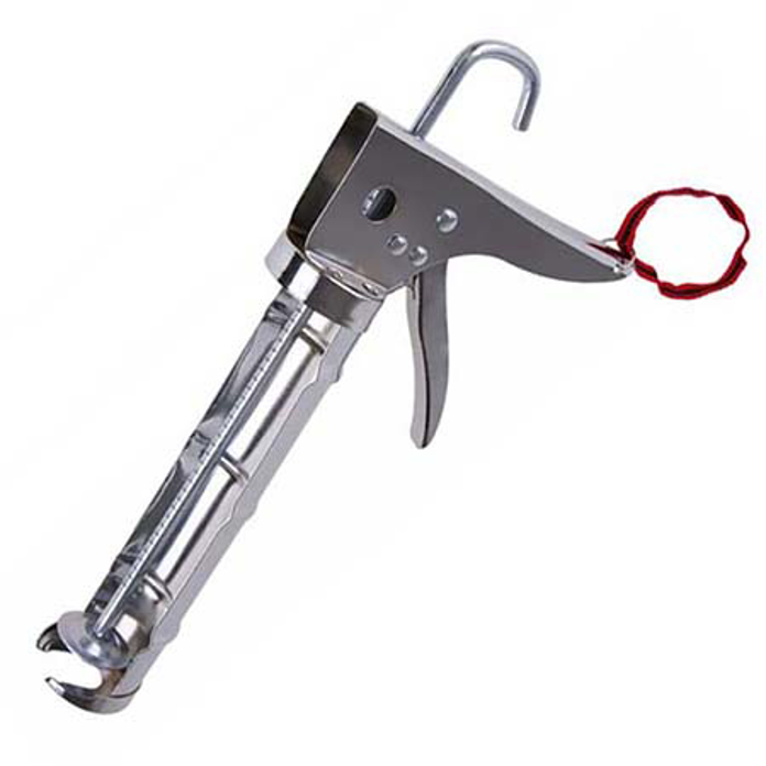 Slika Pištolj za silikon poluzatvoreni hromirani 310 ml 77.216 / 38007