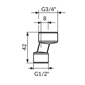 Slika Ekscentar baterije-kraći 42mm PEX42