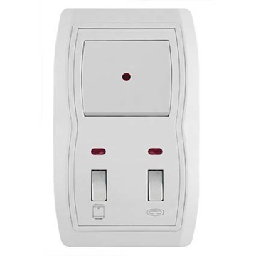 Vertikalni indikator za kupatilo Status sa jednopolnom sklopkom bele boje