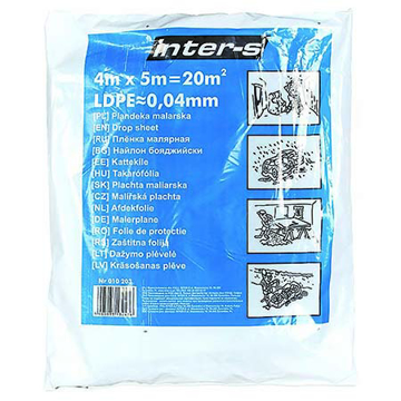 Picture of Folija zaštitna za krečenje 4x5 m 40 mikrona LDPE MIX