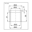 Slika Kanalizacioni reducir Ø 40/32 STY