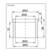 Slika Kanalizacioni reducir Ø 50/40 STY