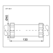Slika Kanalizaciona klizna spojka Ø 40 STY-40-1 