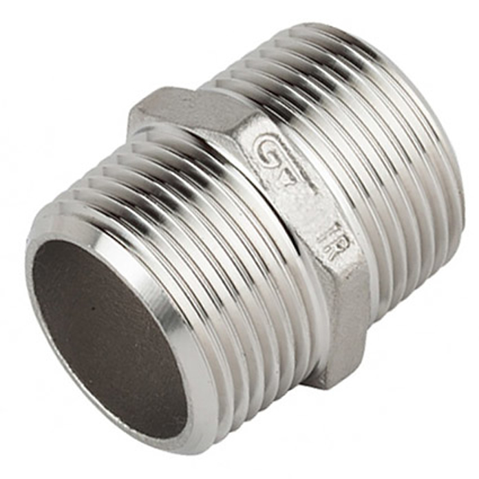 Slika Prohromski dupli nipli 2" INOX AISI 316