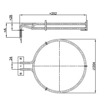 Slika Grejač rerne šporeta CG-2500W Gorenje-kraci (4056)