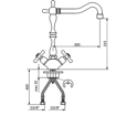 Slika Baterija BRONTEE za sudoperu NB22102