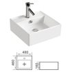 Slika Lavabo umetnicki W1239A 460*460*160 HIDROSAN