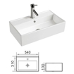 Slika Lavabo umetnicki W1258 540*310*130 HIDROSAN