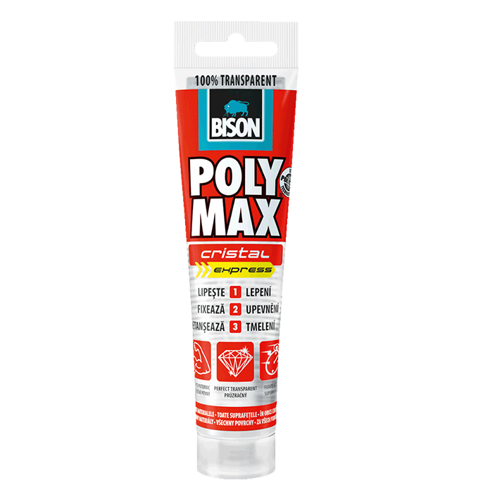 Slika BISON MONTAGE KIT POLYMAX KRISTAL 115 gr