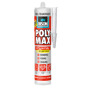 Bison Poly Max Crystal providni montažni lepak i zaptivna masa