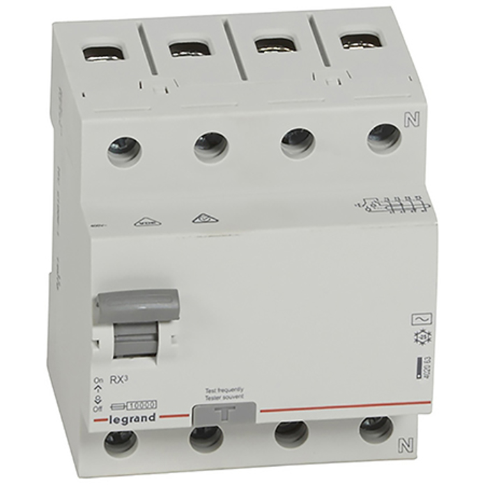 Slika Sklopka DIF 4P 30 mA AC 25A Legrand 402062