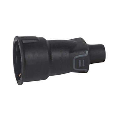 Slika Utičnica gumena 2P+E IP44 crna Legrand 050343