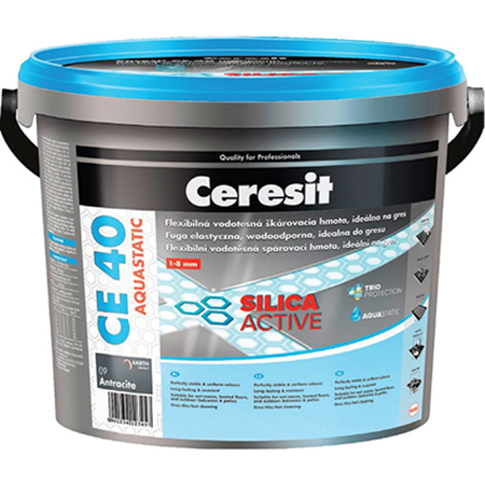 Slika Ceresit CE 40 Aquastatic masa za fugovanje pločica 1–8 mm –bela (2kg)