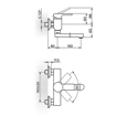 Slika Baterija B/2  lavabo sudop.zidna JB32115  150mm