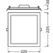 Slika LED panel ugradni OSRAM DL SLIM  SQ210 LED 18 W 4000 K