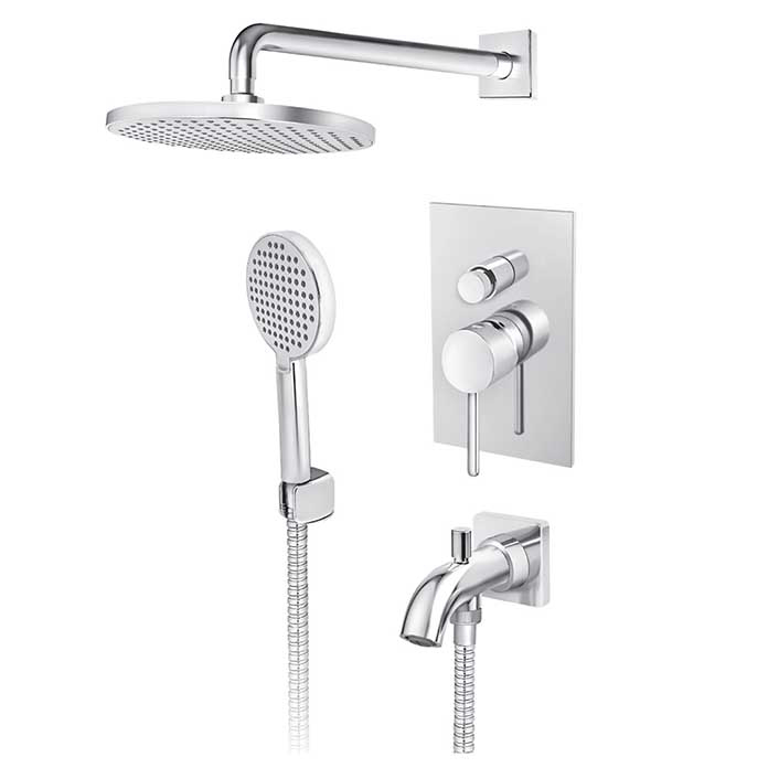 Uzidna baterija ZERRO JZ31701 sa uzidnim i ručnim tušem