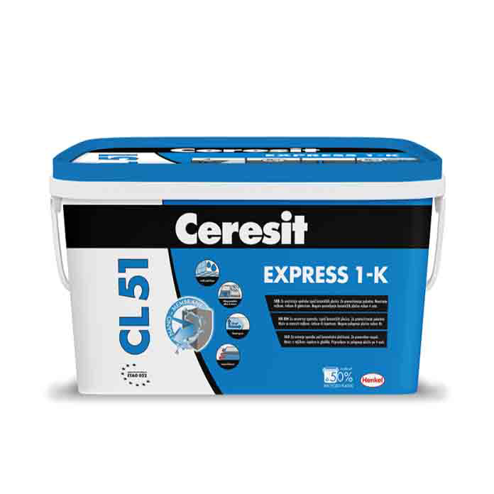 Slika Ceresit CL 51 Express 1-K – Jednokomponentna elastična hidroizolacija 15 kg

