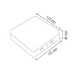 Slika LED panel nadgradni CARLA/SQ  kocka 6400K 24 W