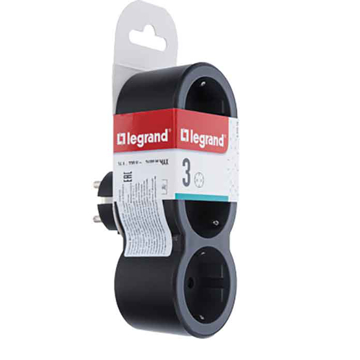Slika Utičnica vertikalna Legrand 3×2P+E crna 16A 694519