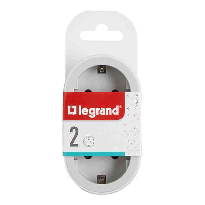 Slika Utičnica vertikalna Legrand 2×2P+E bela 16A 694516