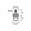 Slika Virbla keramika 1/2" - M24 PGD9112 LIFETIME