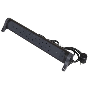 Slika Produžni kabl sa 6 utičnica STD 6×2P+E 1.5 m crni Legrand 694513