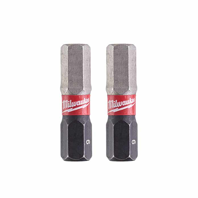 Slika Milwaukee bitsevi udarni HEX 6 x 25mm 1/4" 2 kom 4932430897