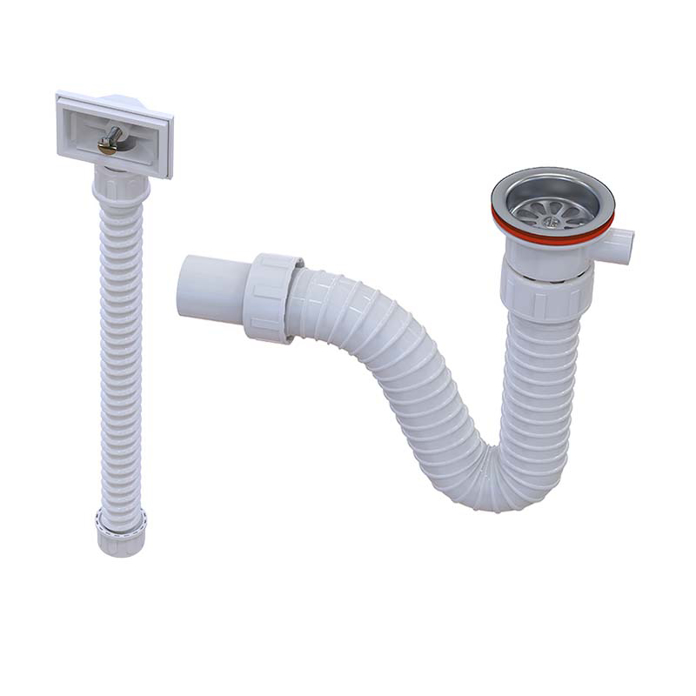 Slika Sifon za jednodelnu sudoperu 1/1 sa prelivom ISAFLEX (2204)