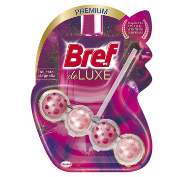 Bref WC kuglice Gel DeLuxe Delicate Magnolia 50 g za čistoću i luksuznu svežinu toaleta