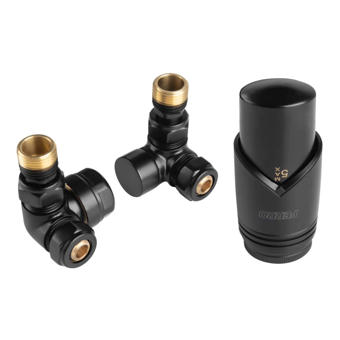 Slika Termo SET 1/2 ugaoni FERRO crni