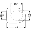 Geberit Selnova WC sedište klasično