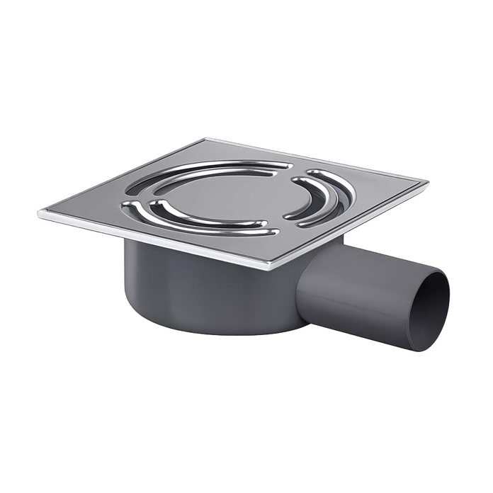 Slika Kanalizacioni slivnik Ø50 mm horizontalni TPS100 inox rešetka