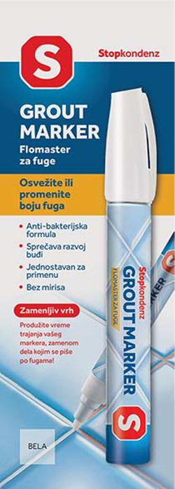 Slika Stop Kondenz – Flomaster za fuge sivi