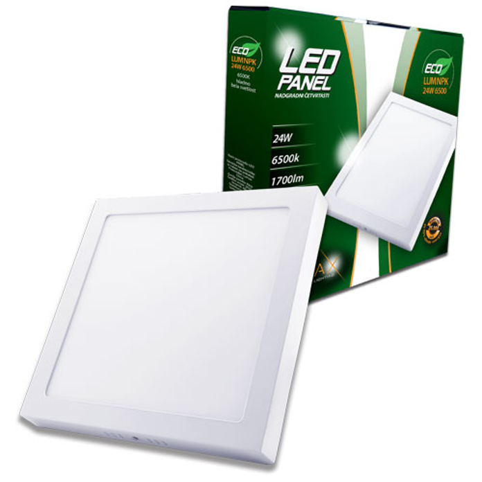 Slika LED panel ECO LUMNPK-24W 6500K nadgradni četvrtasti 1700lm