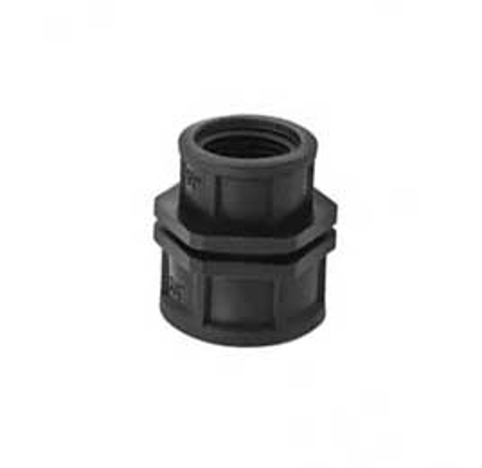 Plastični muf sa redukcijom 1" na 3/4" za povezivanje vodovodnih fitinga