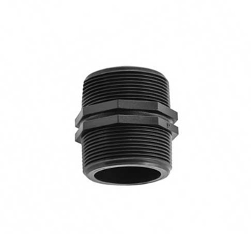 Plastični dupli nipl 2" sa spoljnim navojem za povezivanje dva fitinga sa unutrašnjim navojem