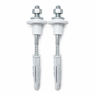 Inox šrafovi za lavabo M10 x 120 mm sa tiplovima za montažu na zid