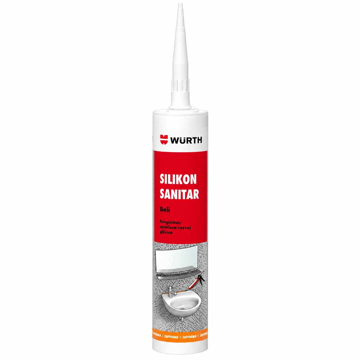 Slika Silikon WURTH Sanitar BASIC beli 280 ml